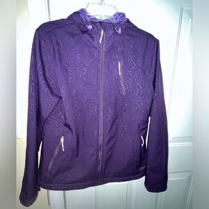 ☔️ Double Diamond Women’s Hooded Raincoat - Purple - Medium